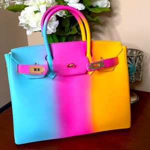 Multi colored purse